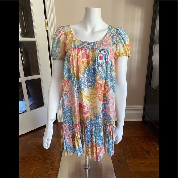 French Connection Floral Tunic Dress Size 4 - Picture 1 of 5